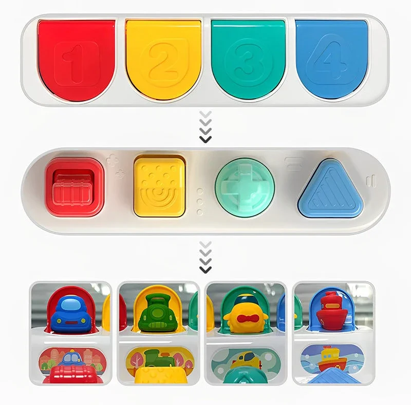 Interactive Activity Sensory Toy for Babies Cause and Effect Toy Baby Development Games Montessori Educational Learning Toys