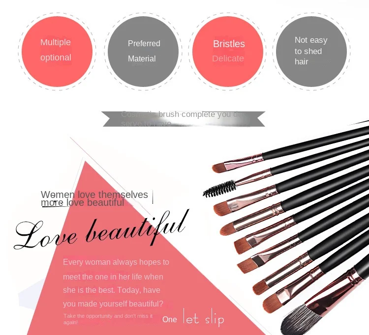 20pcs Eye Brush Complete Eyeshadow Brush Beauty Tool Neutral Logo Free Eyeliner Brush