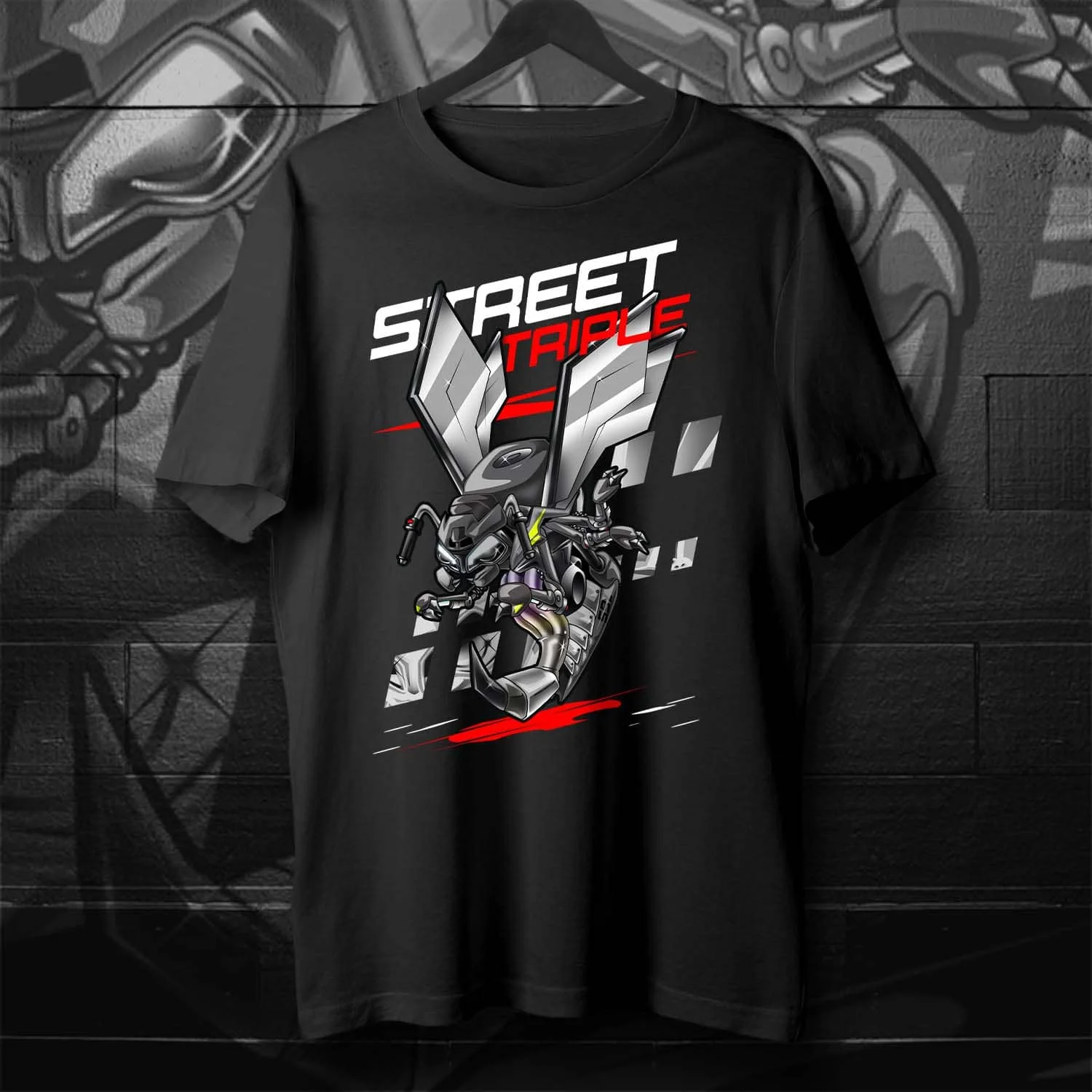 Classic Motorcycle Street Triple 765 R/RS Wasp Inspiration T-Shirt 100% Cotton O-Neck Summer Short Sleeve Casual Mens T-shirt