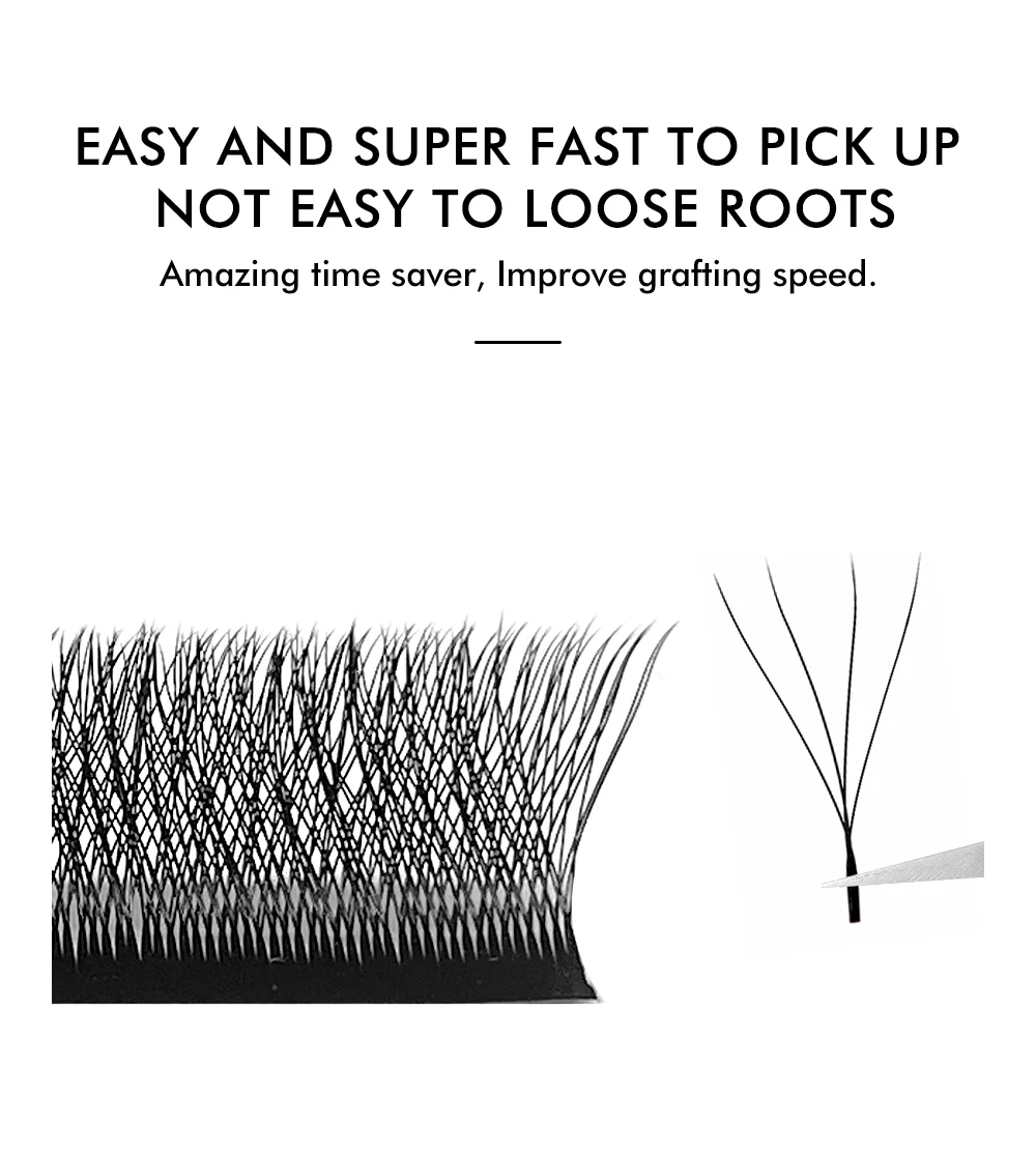 3D 4D 5D 6D W Shaped Clover Eyelash Extensions NATUHANA Premade Russian Volume Fan Soft Natural Mink False Lashes Makeup Tools