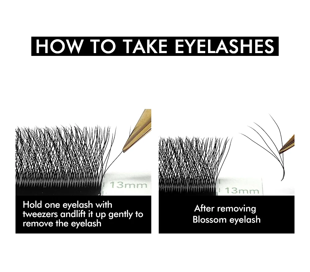 3D 4D 5D 6D W Shaped Clover Eyelash Extensions NATUHANA Premade Russian Volume Fan Soft Natural Mink False Lashes Makeup Tools