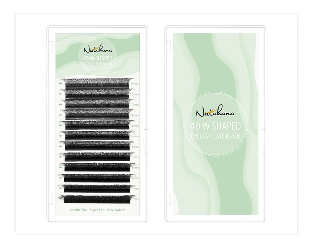 3D 4D 5D 6D W Shaped Clover Eyelash Extensions NATUHANA Premade Russian Volume Fan Soft Natural Mink False Lashes Makeup Tools