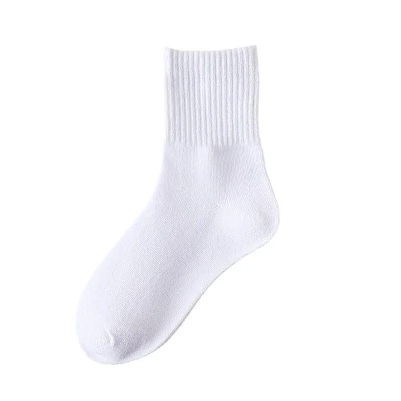 5 Pairs Kids Socks Breathable Comfortable For Boys Girls White Black Sport Socks