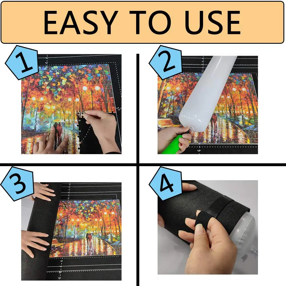 Puzzle Storage Blanket Children Puzzle Toys Multiple Specifications with Bag Portable Parent-child Early Education Gifts TMZ