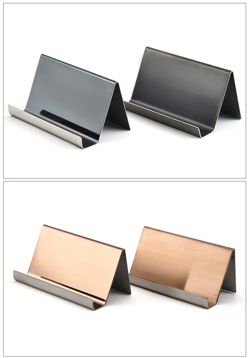 Metal Business Card Name Tag Display Rack Display Stand Desktop Table Organizer Cellphone Holder Conference Room Accessories