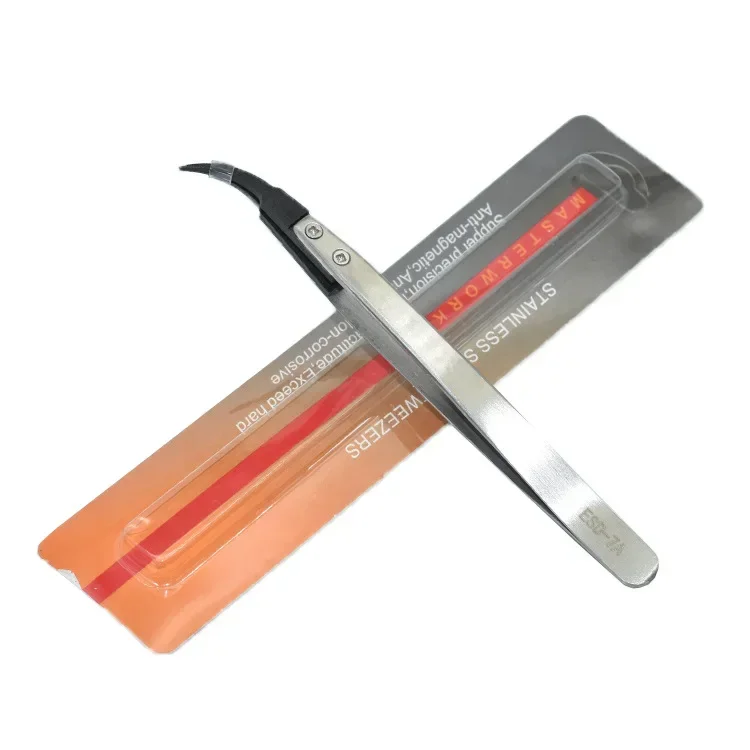 1-5PC Watch Hands Installation Work Tweezers Straight Elbow Handle Stainless Antistatic Plastic Tweezers ESD-259 ESD-259A ESD-7A