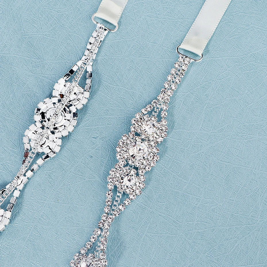 Miallo Bridal Rhinestone Belts for Women Wedding Accessories Crystal Fashion Prom Dress Belt Strass Bride Sash Bridesmaid Gift