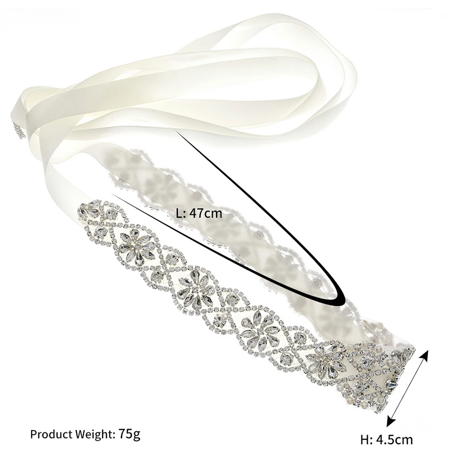 Miallo Bridal Rhinestone Belts for Women Wedding Accessories Crystal Fashion Prom Dress Belt Strass Bride Sash Bridesmaid Gift