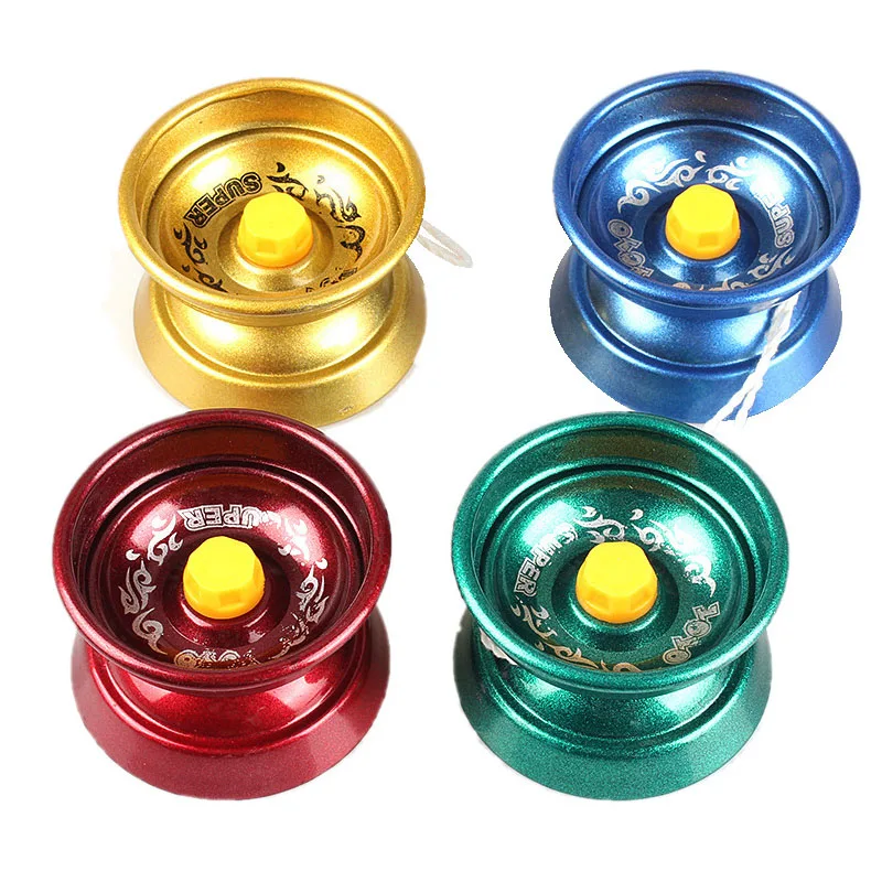 2Pcs Yoyo Responsive Metal Alloy Yo Yo String Trick Ball for Beginners Gift Birthday Children Party Favor Kids Toy