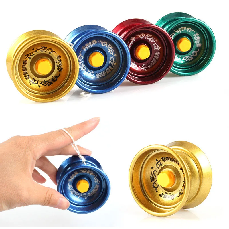 2Pcs Yoyo Responsive Metal Alloy Yo Yo String Trick Ball for Beginners Gift Birthday Children Party Favor Kids Toy