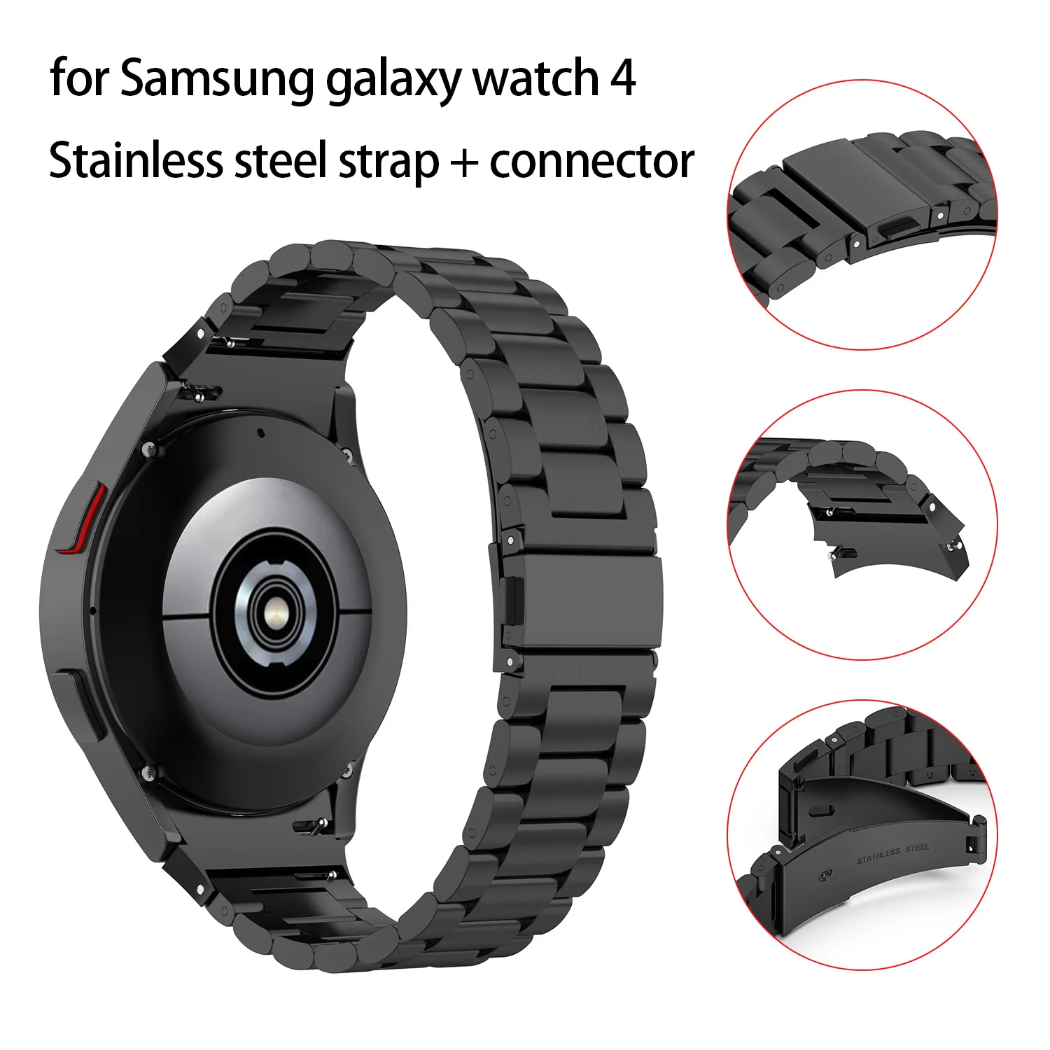 No Gaps Correa For Galaxy Watch 7 6 5 4 40mm 44mm 5pro Band 45mm Steel Strap For Samsung Galaxy Watch 6 4 Classic 47mm 43mm 46mm