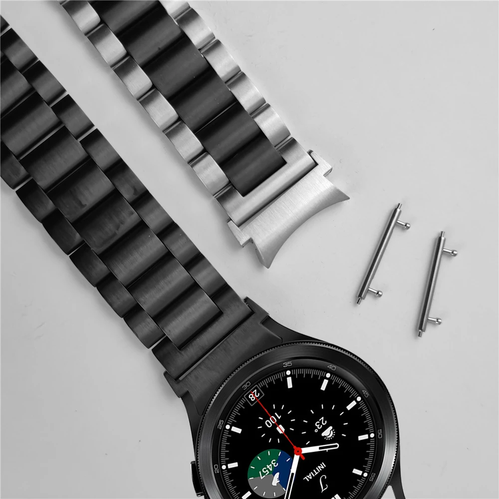 No Gaps Correa For Galaxy Watch 7 6 5 4 40mm 44mm 5pro Band 45mm Steel Strap For Samsung Galaxy Watch 6 4 Classic 47mm 43mm 46mm