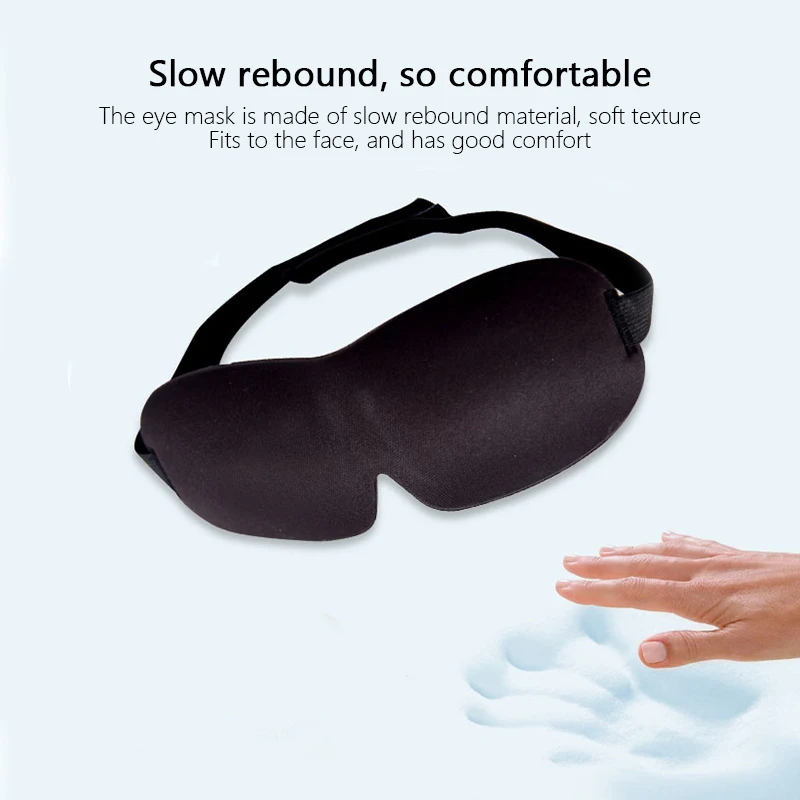 Eye Mask for Sleeping 3D Contoured Cup Blindfold Concave Molded Night Sleep Mask Block Out Light with Women Men
