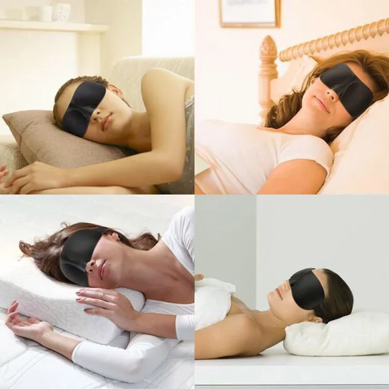 Eye Mask for Sleeping 3D Contoured Cup Blindfold Concave Molded Night Sleep Mask Block Out Light with Women Men