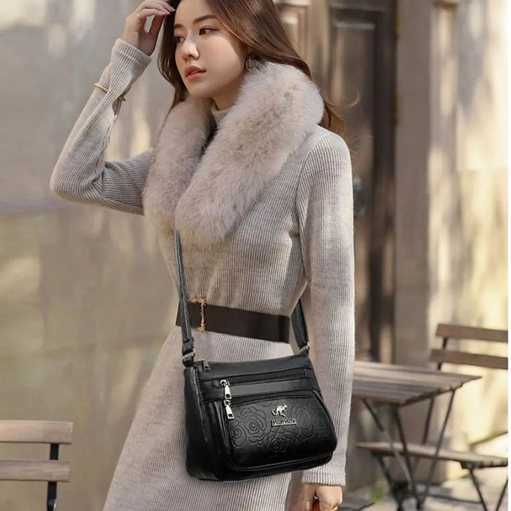 Women's Bag Middle-aged Bag Mother's Bag Fashion Multi-layer Large Capacity Single Shoulder Mother-in-law Buy Vegetable Bag