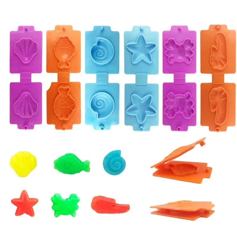Dough Play Tools for Kids Dough Accessories Molds Dinosaur Fruit Roller Cutter Scissor Playdough Clay Mold Children DIY Toys