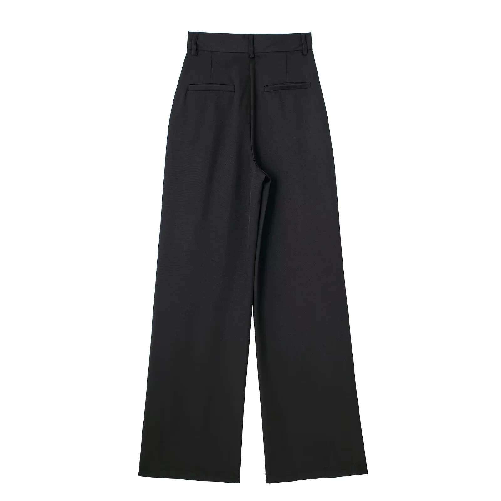 HXAO Women's Formal Pants Office Wear Women Striped Grey Black Pants Woman High Waist Baggy Suit Pants Casual Wide Leg Trousers