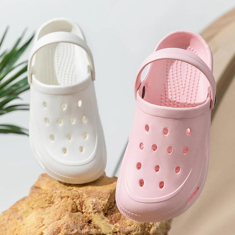 Clogs Women Sandals Summer Casual EVA Lightweight Outdoor Women's Shoes Anti Slip Thick Sole Beach Slides Casual Garden Shoes