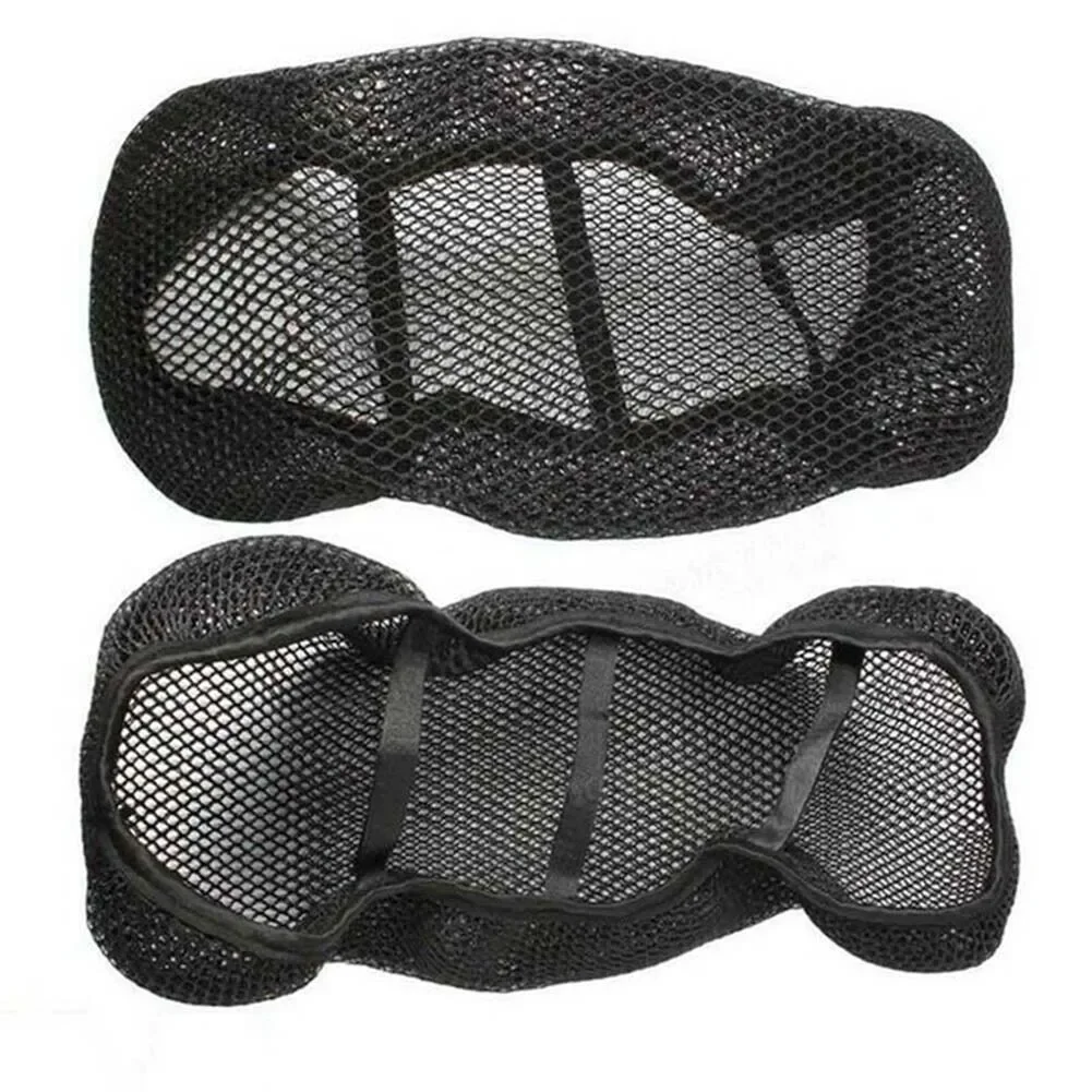 Breathable 3D Mesh Motorcycle Seat Cover Pad Moped Motorbike Scooter Black Seat Covers Cushion Anti-Slip Cover Grid Seat Cover