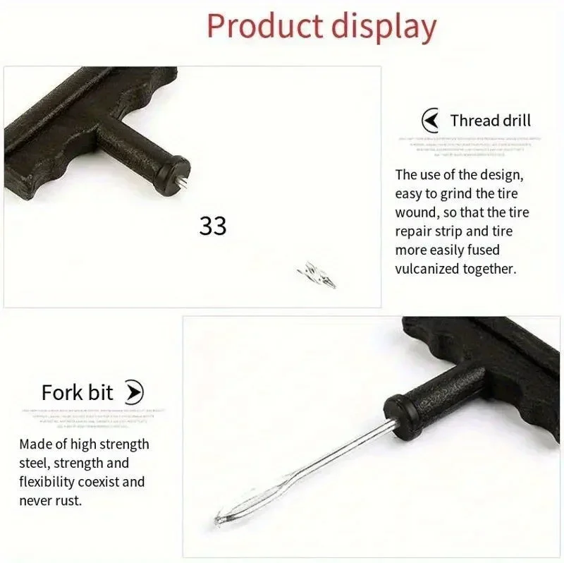 Tire repair magic. Quick tire repairCar tire repair tool, motorcycle tubeless wheel tire repair kit, puncture plug, garage tool