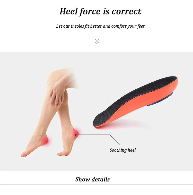 Plantar Fascitis Half Insoles for Feet Shock Absorption Elasticity Running Arch Support Orthopedic Heel Pad Sneakers Shoe Insert