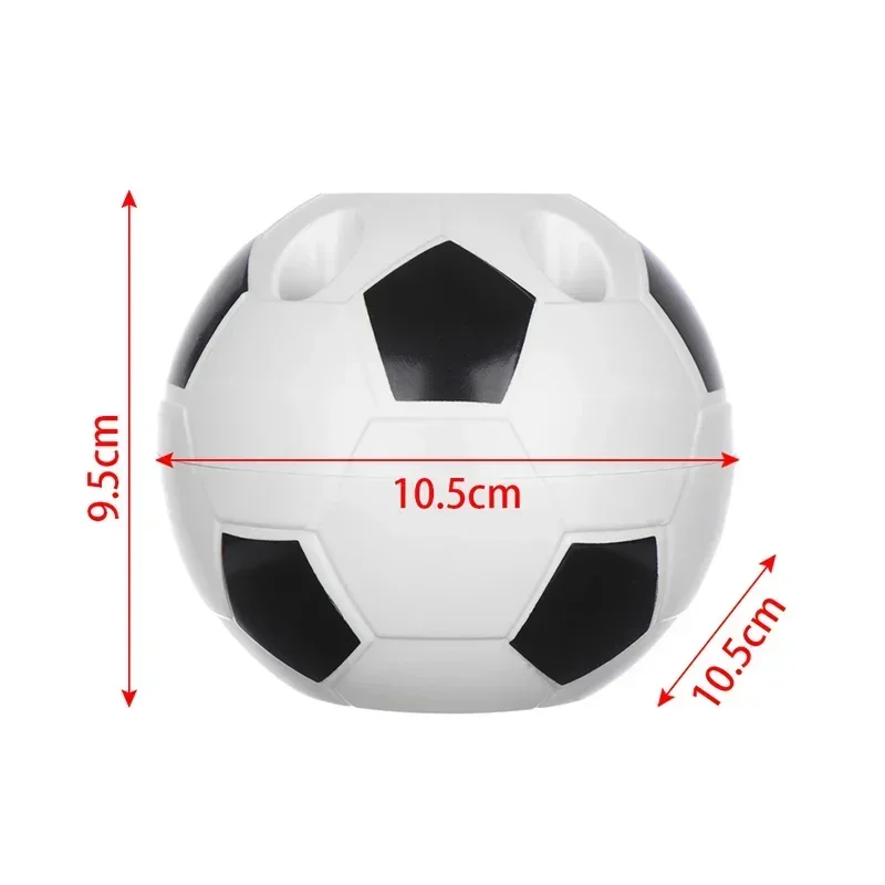 Student Pen Holder Creative Round Football Shaped Multifunctional Plastic Storage Box Football Shape Desktop Decoration