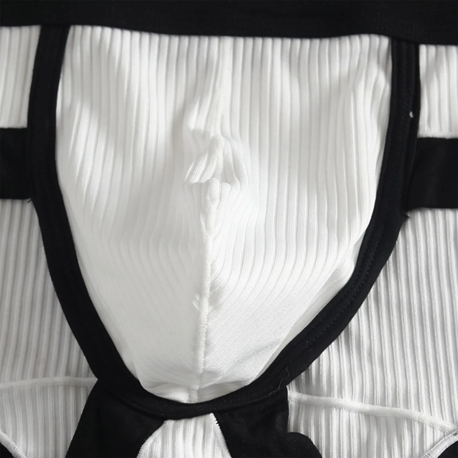 Men's low-waist sexy underwear U-convexs large bag youth striped Underpants breathable soft comfort loose fiber fabric briefs