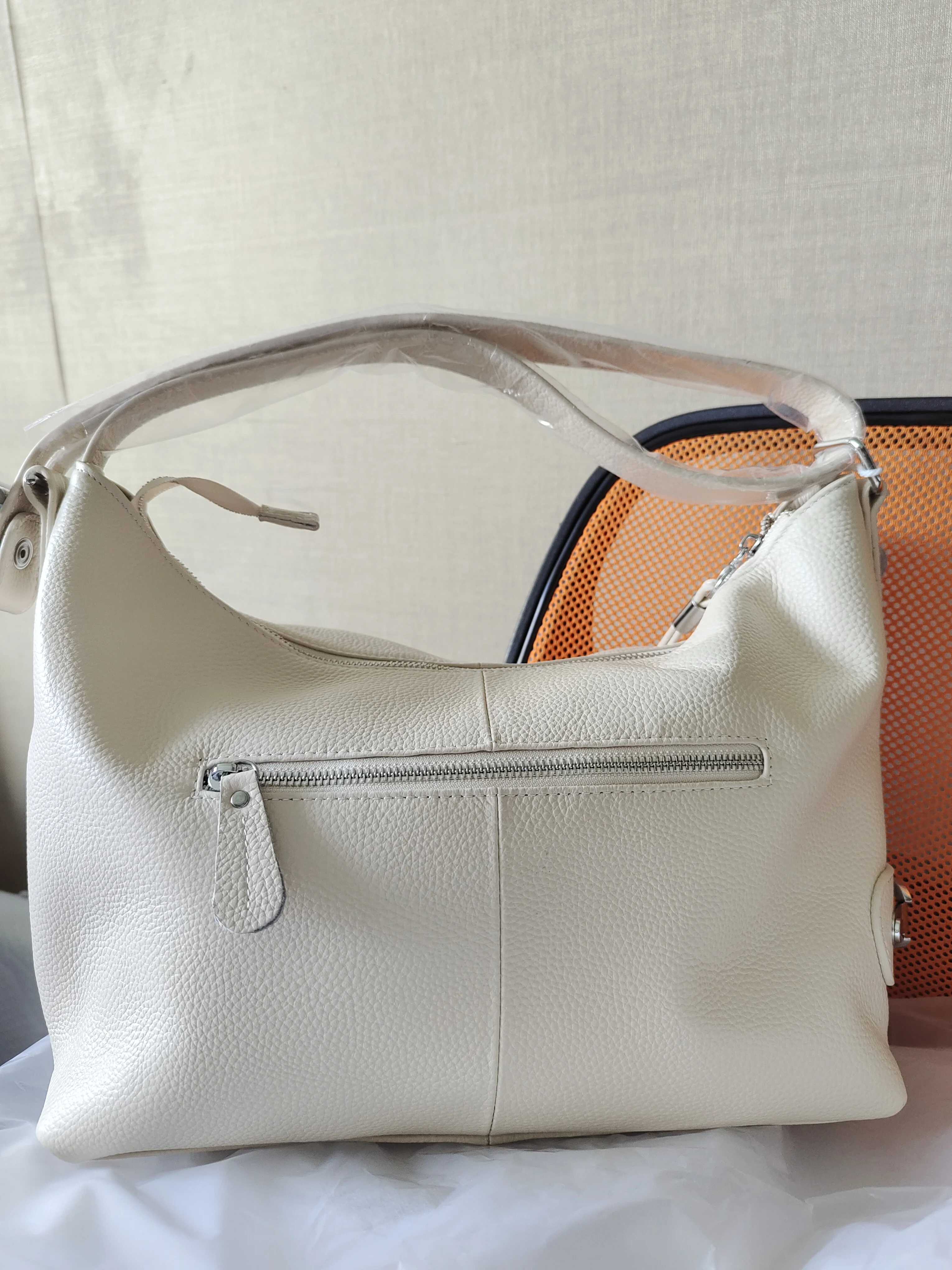 Zency 100% Genuine Leather Women Hobo Bag White Lady Tassel Shoulder Bags Classic Red Handbag Crossbody Purse 2024 Trendy