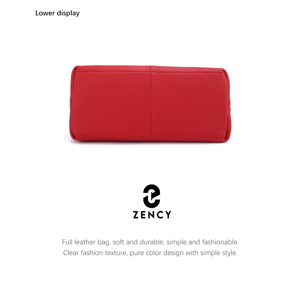 Zency 100% Genuine Leather Women Hobo Bag White Lady Tassel Shoulder Bags Classic Red Handbag Crossbody Purse 2024 Trendy