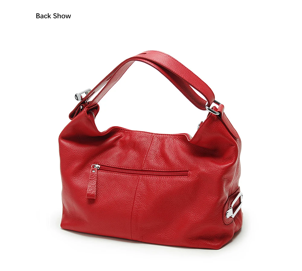 Zency 100% Genuine Leather Women Hobo Bag White Lady Tassel Shoulder Bags Classic Red Handbag Crossbody Purse 2024 Trendy