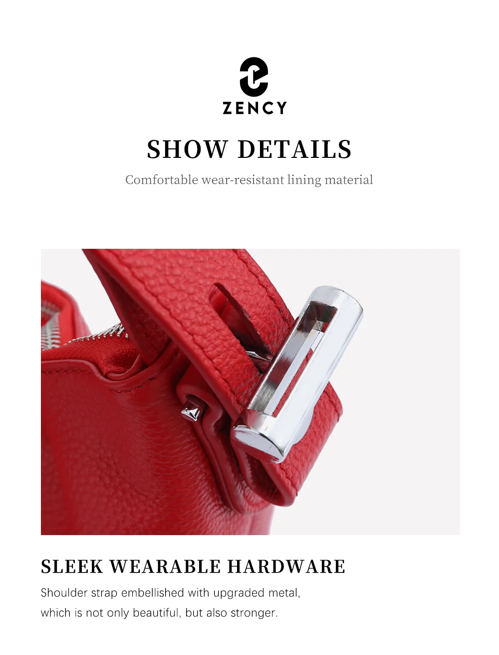 Zency 100% Genuine Leather Women Hobo Bag White Lady Tassel Shoulder Bags Classic Red Handbag Crossbody Purse 2024 Trendy