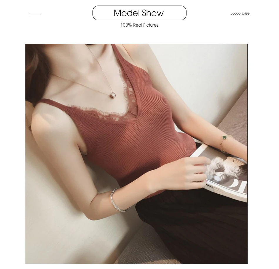 2026 Women Hook Flower Lace Tank solid Stitching V-neck Camis Female Knitted Short Slim Sleeveless Shirt Tank Casual Tops