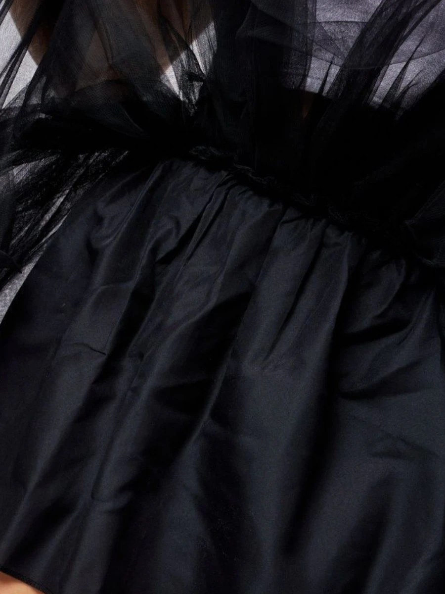BABYONLINE Waist Cinching  Flattering Petticoat For Women Long Tulle Skirt, Adult Waves Underskirt Cocktail TUTU Skirt Goth