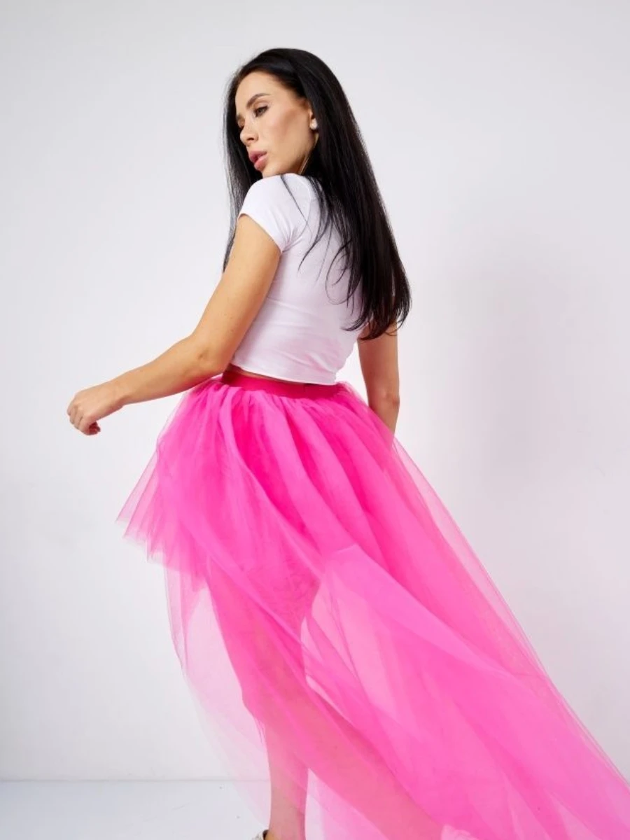 BABYONLINE Waist Cinching  Flattering Petticoat For Women Long Tulle Skirt, Adult Waves Underskirt Cocktail TUTU Skirt Goth