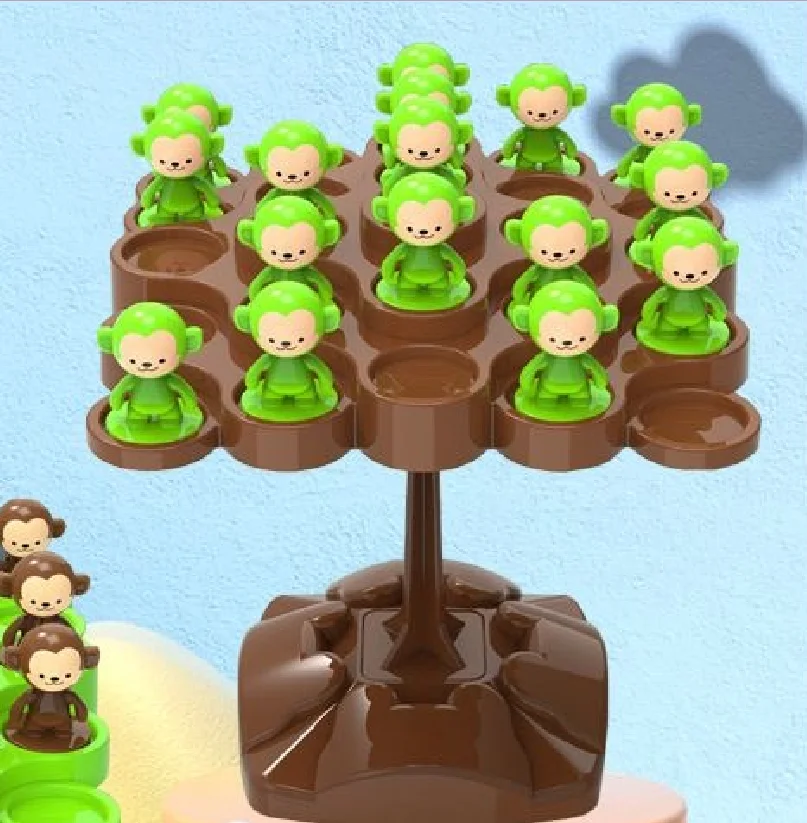 Monkey Balance Tree Focus Balance Training Children's Toys Folding Music Series Parent Child Interactive Board Game