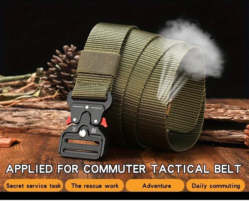 Men Belt Outdoor Hunting Tactical Belt Multi-Function Buckle Nylon Belt High Quality Marine Corps Canvas Belt