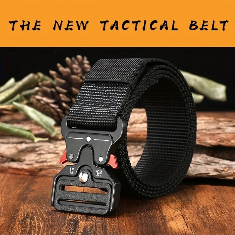 Men Belt Outdoor Hunting Tactical Belt Multi-Function Buckle Nylon Belt High Quality Marine Corps Canvas Belt