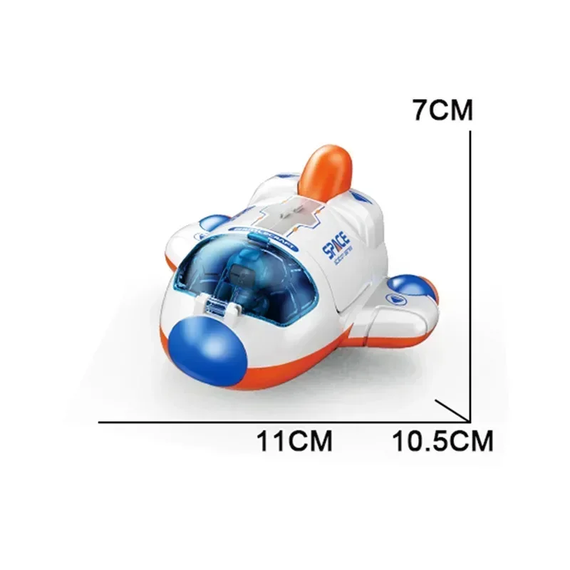Children Puzzle Space Toy Car Simulation Model Astronaut Rocket Spaceship Series Toy Car for Boys Gift