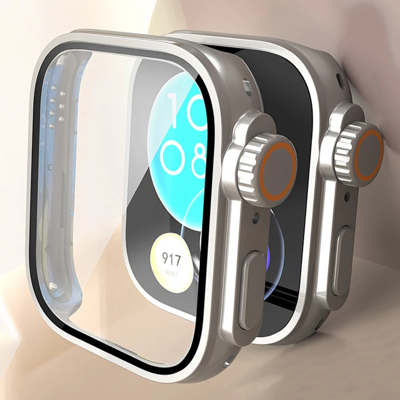 Ultra Case+Stainless Steel Band for Huawei Watch Fit 5 Pro 4 3 Strap Bracelet for Huawei Fit3 Fit4 Pro Fit5 5Pro Metal Wristband