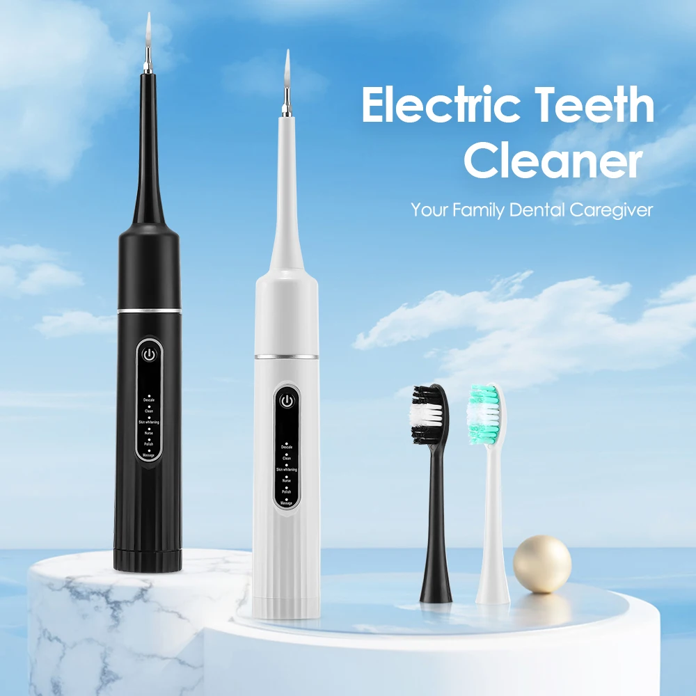 Electric Sonic Vibration Dental Scaler Teeth Whitening Plaque Calculus Coffee Smoke Stains Tartar Removal Toothbrush Tooth Clean