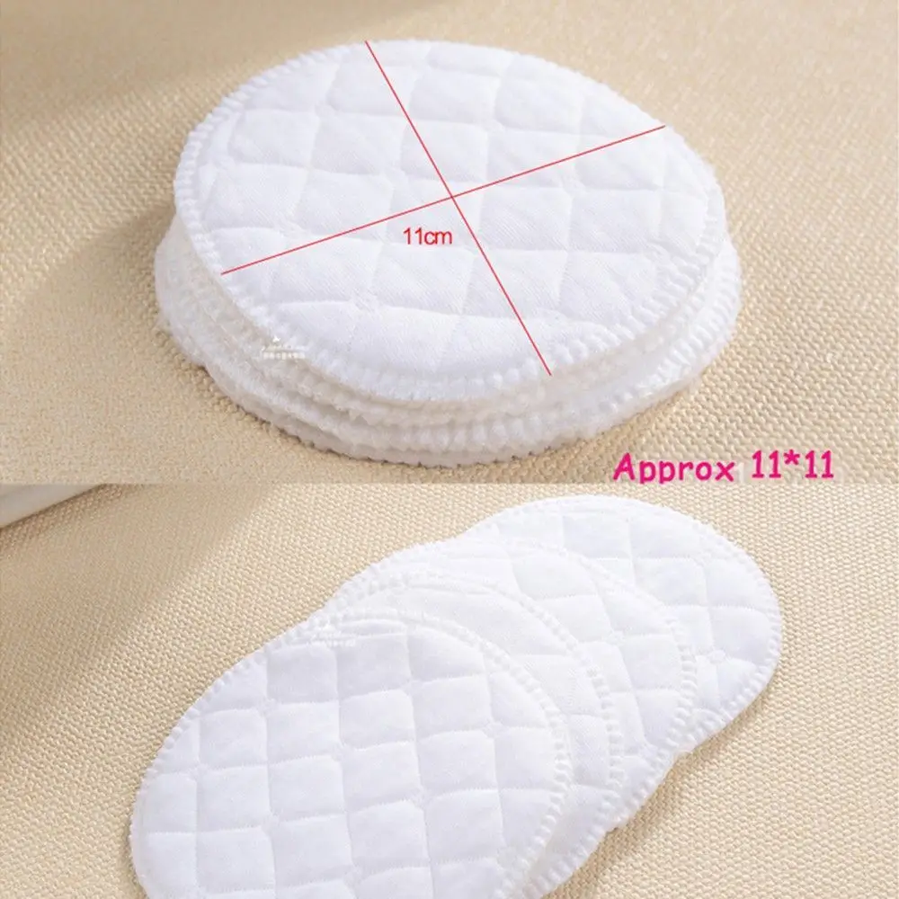 12pcs Reusable Nursing Breast Pads Washable Soft Absorbent Baby Breastfeeding