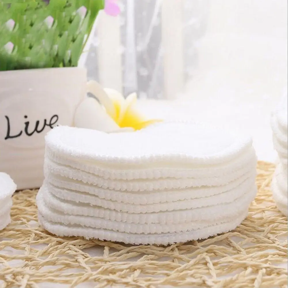 12pcs Reusable Nursing Breast Pads Washable Soft Absorbent Baby Breastfeeding