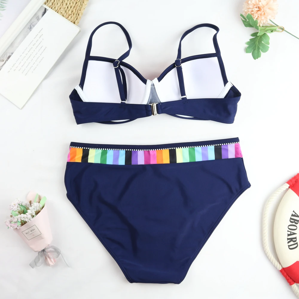 CPUTAN Vintage Bikini Set Push Up Biquini 2024 Two Piece Swimwear Women's Swimsuit Plus Size Brazilian Bathing Suit Beachwear