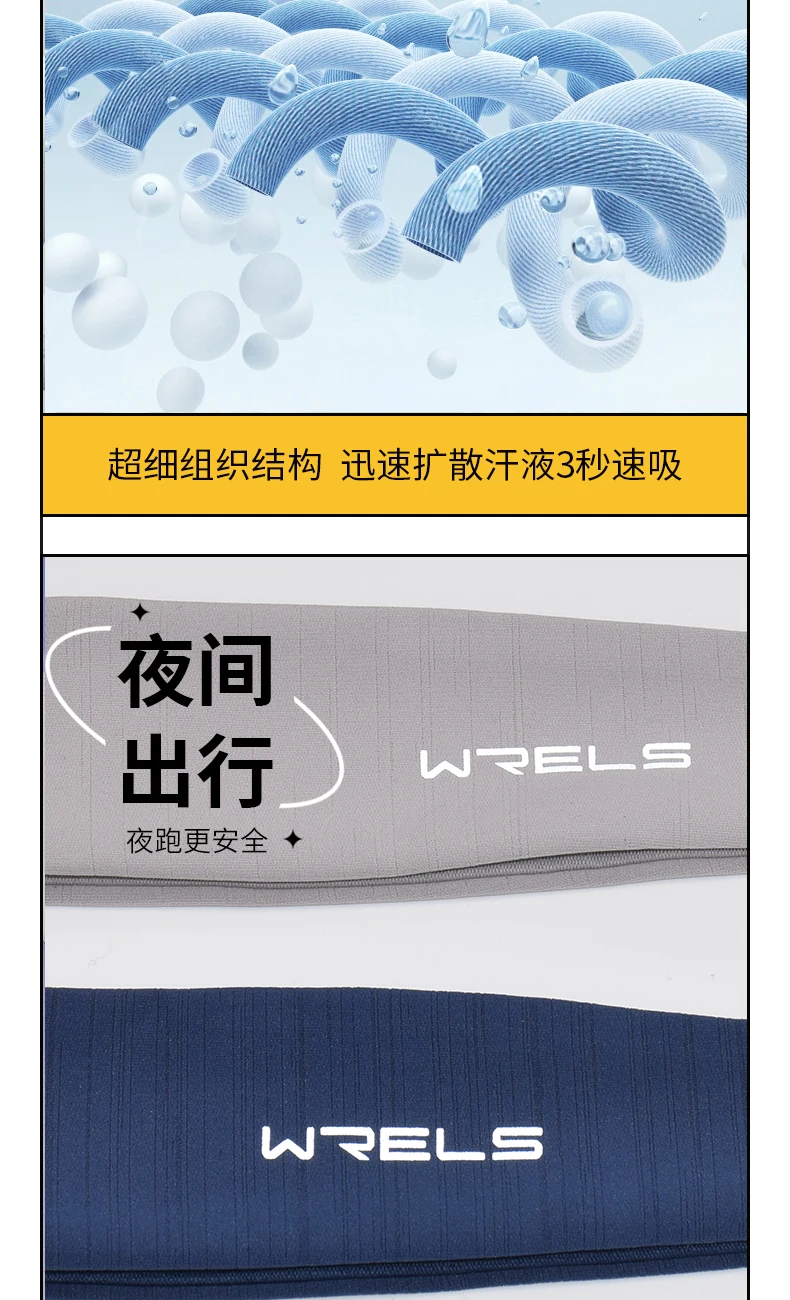 WRELS Sports Headband Running Fitness Sweatband Quick-Dry Elastic Absorbent Men Women Cycling Jog Tennis Yoga Gym Hair Bandage