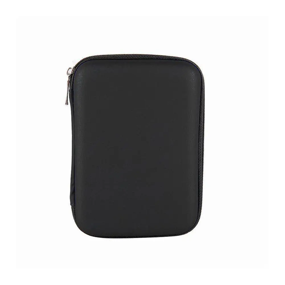 2.5 Hard Disk Case Portable HDD Protection Bag for External 2.5 inch Hard Drive/Earphone/U Disk Hard Disk Drive Case Black