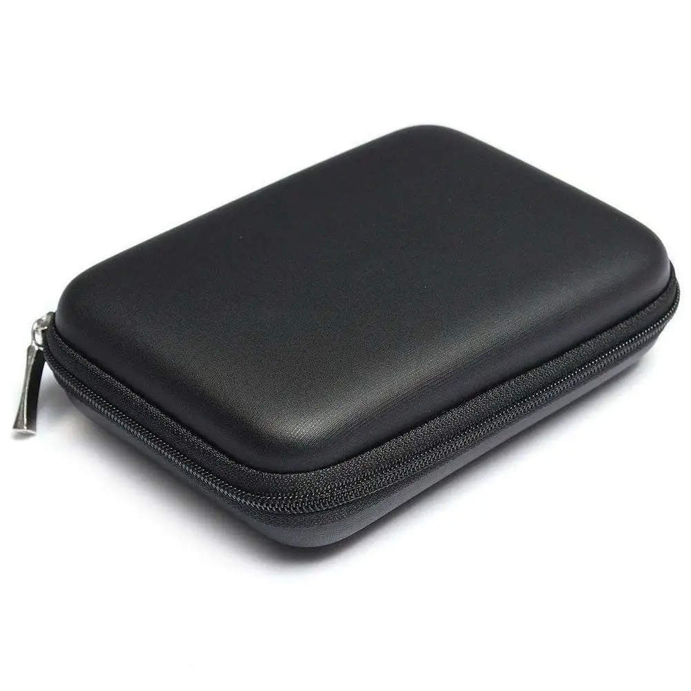 2.5 Hard Disk Case Portable HDD Protection Bag for External 2.5 inch Hard Drive/Earphone/U Disk Hard Disk Drive Case Black