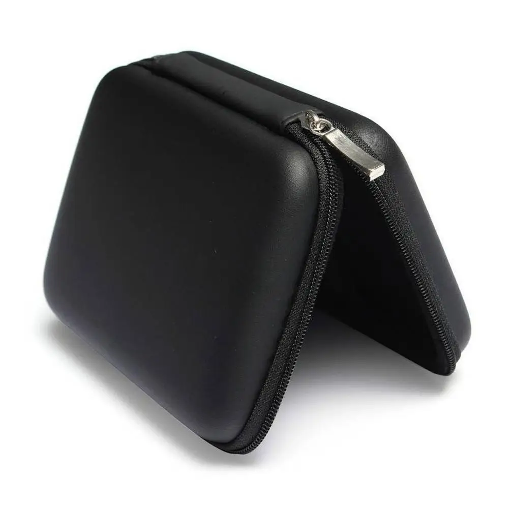 2.5 Hard Disk Case Portable HDD Protection Bag for External 2.5 inch Hard Drive/Earphone/U Disk Hard Disk Drive Case Black