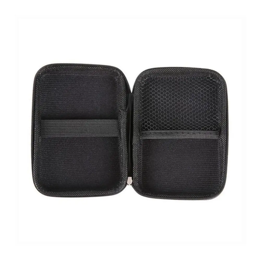 2.5 Hard Disk Case Portable HDD Protection Bag for External 2.5 inch Hard Drive/Earphone/U Disk Hard Disk Drive Case Black
