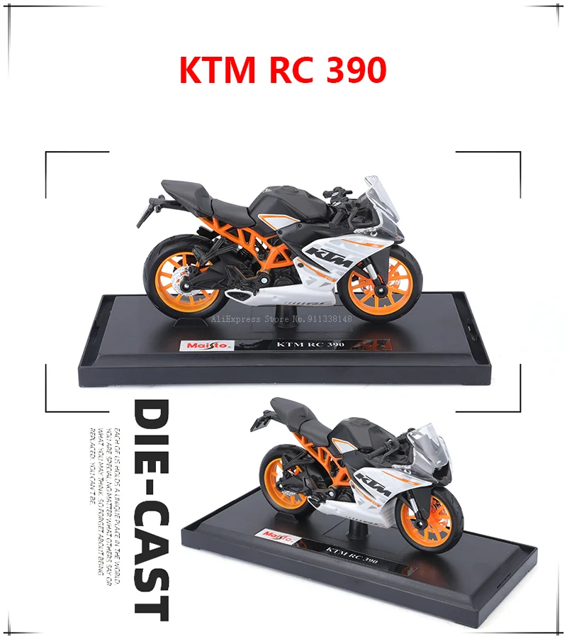 Maisto 1:18 YAMAHA MT-07 2018 KTM RC 390 YZF-R1 Naked V4 S Road Star 2021 motorcycle motorcycle Model collection gift toy