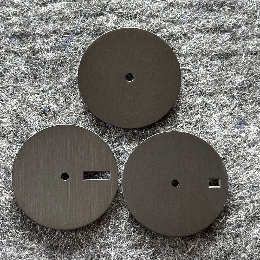 Vertical Texture 28.5mm Watch Dial Blank Watch Faces for NH35/ NH36/ NH34 Movement DIY Accessories None/ Single/ Double Calendar